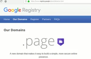 .page - nowe rozszerzenie domenowe od Google
