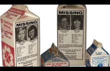 Zaginione dzieci na kartonach mleka