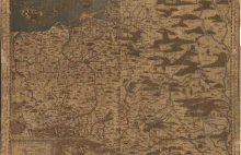 Mapa Polski z 1562 roku autorstwa Wacława Grodzieckiego