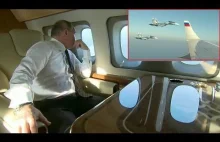 Reakcja Putina na eskorte myśliwców.