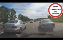 Awaryjne hamowanie na ekspresówce z 170 km/h - ku przestrodze