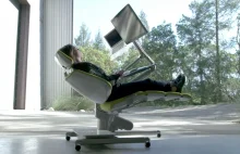 Krzesło inspirowane science-fiction, stworzone przez kalifornijski startup.