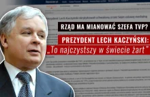 Dziś to 'dobra zmiana' w TVP, a to samo w 2008? Lech Kaczyński o ustawie...