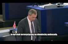 Nigel Farage: rządzi nami wielki biznes i wielka biurokracja