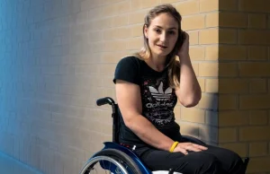 Kristina Vogel - pomimo wypadku na kolarskim torze, pozytywnie patrzy w...