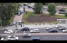 Nagranie policyjnego pościgu za sprawcami napadu w Warszawie