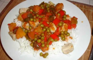 Gotuj z Wykopem: potrawka ze schabu/kurczaka z ryżem