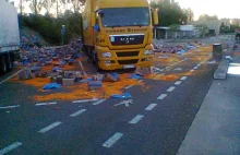 Polska ciężarówka z ładunkiem żywności zaatakowana przez francuskich rolników
