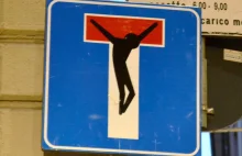 Znaki drogowe i Clet - czyli włoska fantazja