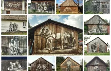 Projekt "Cichy Memoriał"- maluje murale na stodołach i przywraca pamięć. GALERIA