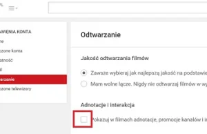 Jak wyłączyć adnotacje na YouTube?