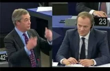 Farage do Tuska: Będziemy wolni od takich łobuzów jak ty