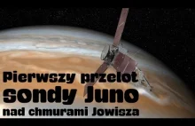 Pierwszy przelot sondy Juno nad chmurami Jowisza!