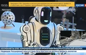 Najnowocześniejszy rosyjski robot okazał się człowiekiem