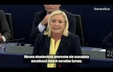 Marine Le Pen wyjaśnia co nieco kanclerz Merkel i prezydentowi Hollande-owi