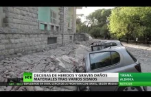 Zniszczenia po trzęsieniu ziemi w Albanii