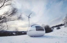 Ecocapsule - mini domki zasilane energią wiatrową i słoneczną