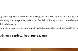 2be.pl ukrywa się przed klientami podczas awarii