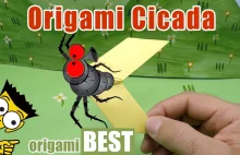 A Flying Cicada Paper Craft - Origami BEST #origami