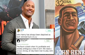 Dwayne 'The Rock' Johnson"za mało czarny" aby grać Johna Henry'ego