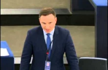 Andrzej Duda w Europarlamencie 13 01 2015
