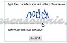 Galeria najciekawszych captcha: przypadek? Nie sądzę!