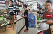 W Tajlandii zakazano sprzedaży foliówek. Klienci pakują zakupy do taczek