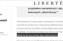 Po oszczerczym artykule P. Wiszniewskiego kończę współpracę z Liberte