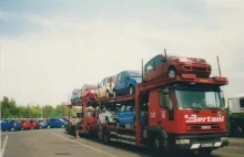 Zdjęcia polskiego kierowcy ciężarówki z lat 90