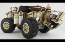 Model ciężarówki RC o napędzie parowym 4x4