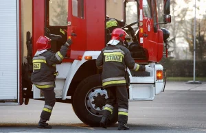 Płoną zakłady mięsne Olewnik koło Drobina