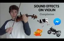Efekty dźwiękowe przy użyciu skrzypiec