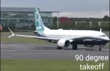 Pionowy start Boeinga 737 MAX