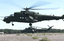 Mi-24 na poligonie