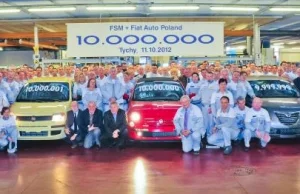 Dziesięć milionów samochodów wyprodukowały zakłady Fiata w Polsce