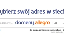 Domeny.Allegro.pl – nowy serwis Grupy Allegro, który namiesza na rynku adresów