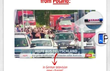 Niemiecka telewizja przypisuje Niemcom zasługi Polskich strażaków