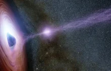 Czarna dziura wyrzuca z siebie ogromny obiekt
