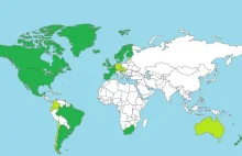 Mapa Małżeństwa Jednopłciowe / Związki Partnerskie na Świecie 2015