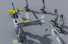 Montaż Lego Millennium Falcon w technice animacji poklatkowej, 3D