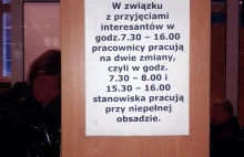 W związku z przyjęciami interesantów...