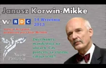 Janusz Korwin-Mikke w audycji "Bez Pudru" Elizy Michalik w Radio Dla...