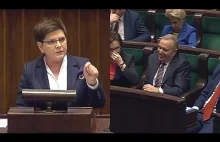 Premier Beata Szydło ośmieszyła przed całym sejmem premiera Gabinetu Cieni