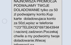 Uwaga na próby wyłudzenie na "podwójne doładowanie"