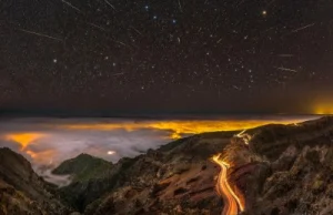 Zaskakujący kierunek wlotu meteorów w atmosferę nad La Palmą