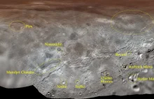 Nadano oficjalne nazwy strukturom na powierzchni Charona