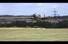 [HD] Spitfire ląduje bez podwozia