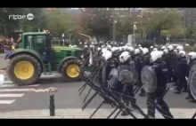 Protestujący rolnicy
