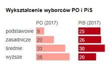 Czym się różnią elektoraty PiS i PO? Wykształceniem, wiekiem, zarobkami [SONDAŻ]