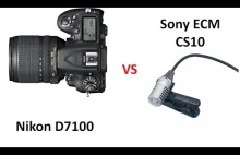 Nikon D7100 vs Sony CS10 microphone lavalier sound test